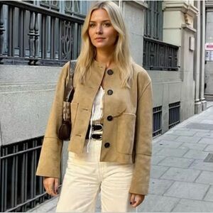 Zara Faux Suede Jacket